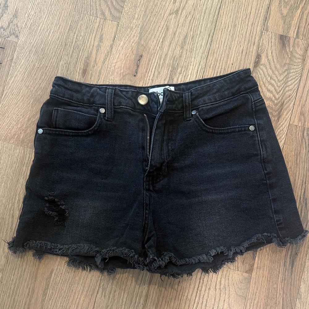 🔴 5 for $25 Abound Black Denim cutoff Shorts 27 distressed
